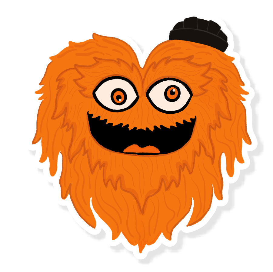 Buy Wholesale Gritty vinyl sticker, funny Philadelphia sticker