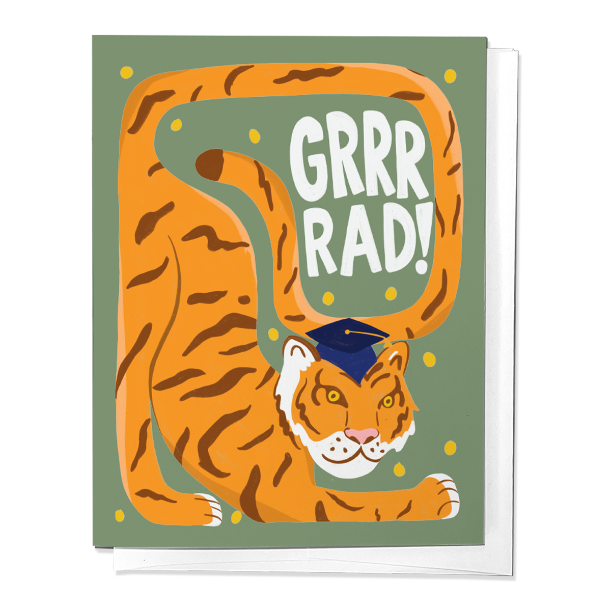 Grrrad Congratulations Graduation Card with Tiger Greeting Card ...